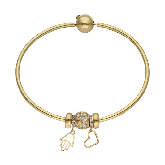 PULSERA ORO 18KL RIGIDA - MANO DE FATIMA