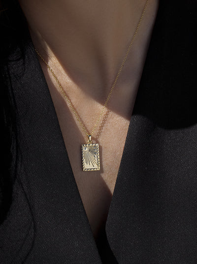 Collar Medalla Solar JO-19427-PE