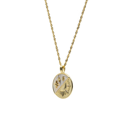 Collar Medalla Nácar JO-19717-PE