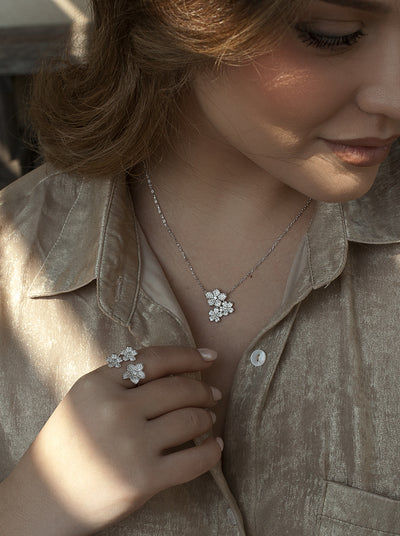 Collar Diseño Floral JO-19941-PE
