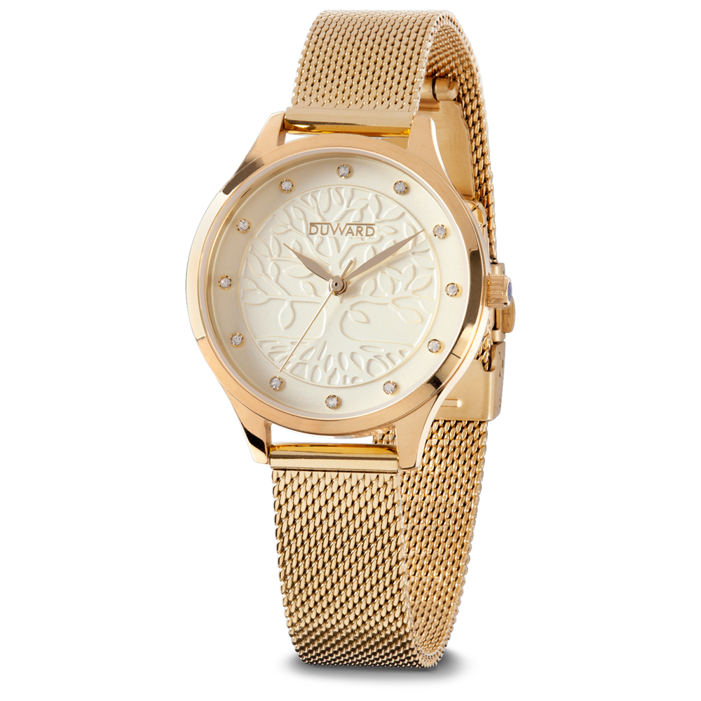 Reloj Duward Lady Dorado Esfera Dorada JO-D25345.10 - Relojería Joyería Orlando