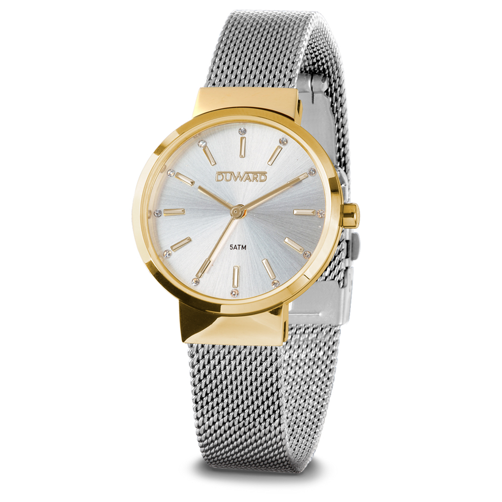 Reloj Duward Lady Bicolor Plata/Dorado JO-D25347.10 - Relojería Joyería Orlando