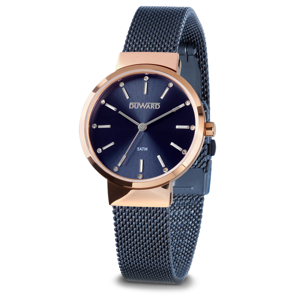 Reloj Duward Lady Bicolor Rosado/Azul JO-D25347.25 - Relojería Joyería Orlando
