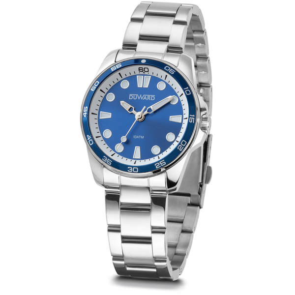 Reloj Duward Sport Mujer Bisel Azul JO-D25354.05 - Relojería Joyería Orlando