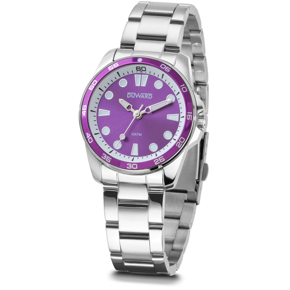 Reloj Duward Sport Mujer Bisel Morado JO-D25354.07 - Relojería Joyería Orlando