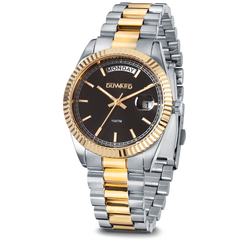 Reloj Duward Sport Mujer Bicolor Dorado  JO-D25429.32 - Relojería Joyería Orlando