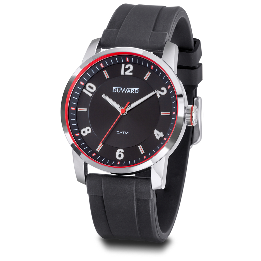 Reloj Duward Sport Silicona Negro Sumergible (D85346.04) - Relojería Joyería Orlando