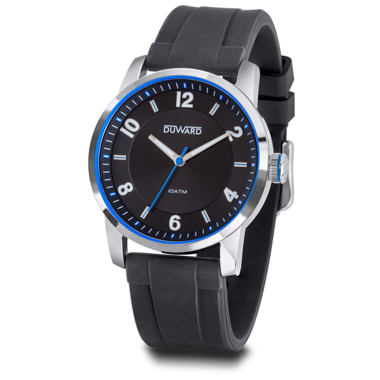 Reloj Duward Sport Silicona Negro Sumergible (D85346.05) - Relojería Joyería Orlando