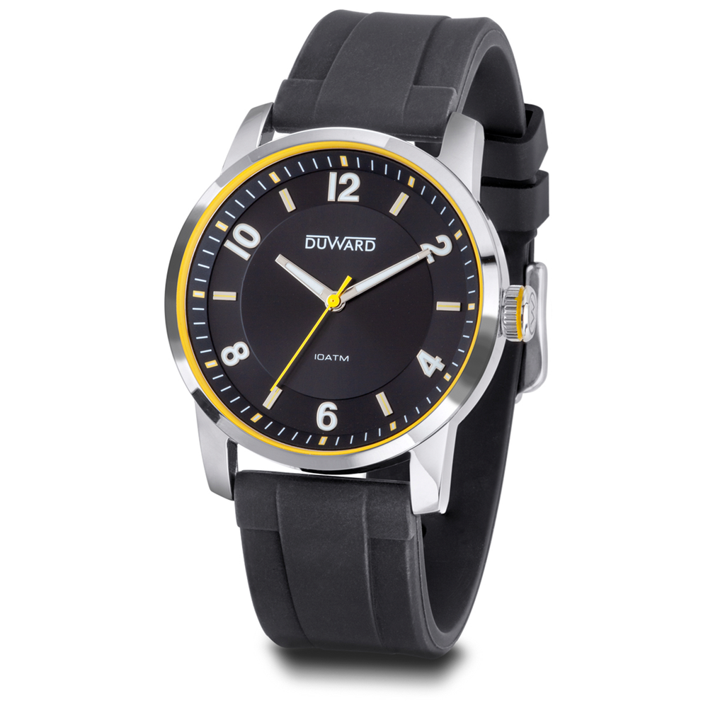 Reloj Duward Sport Silicona Negro Sumergible (D85346.09) - Relojería Joyería Orlando