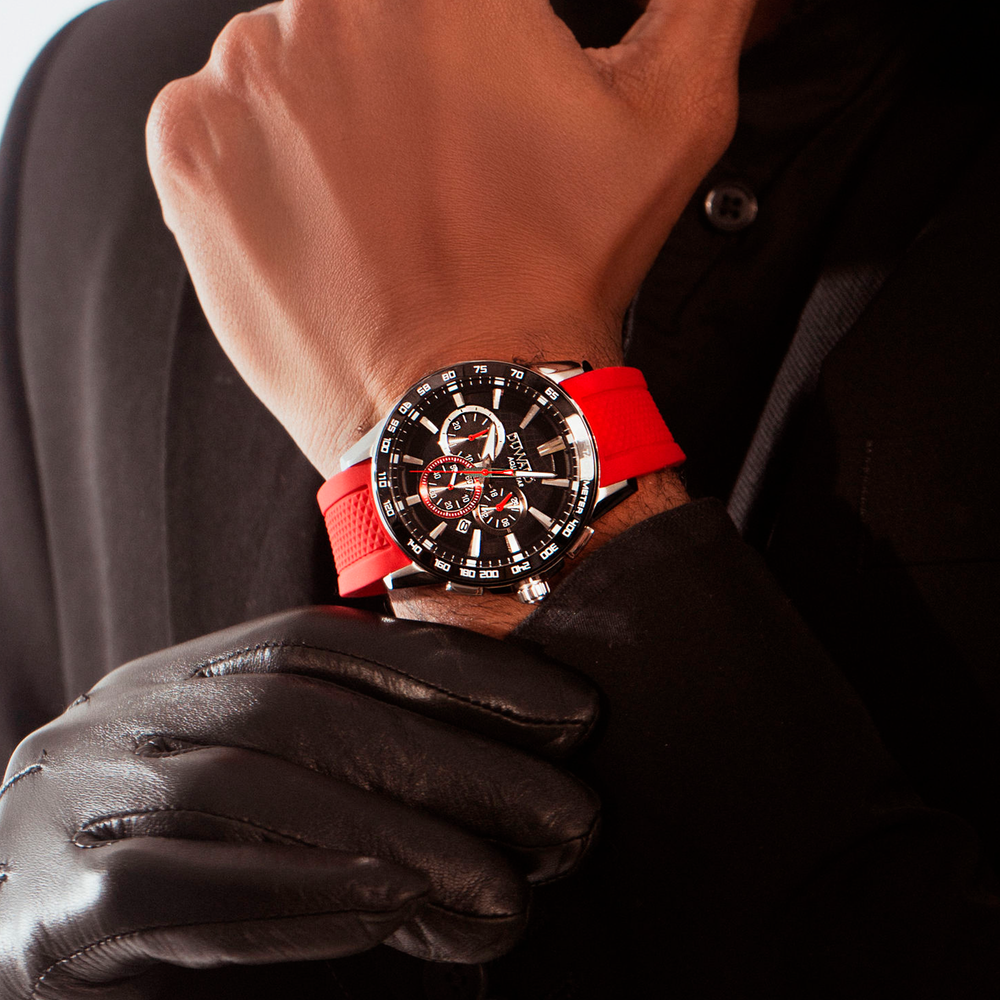 Reloj DUWARD Aquastar cronógrafo de acero bisel cermica azul 10 ATM JO-D85536.04