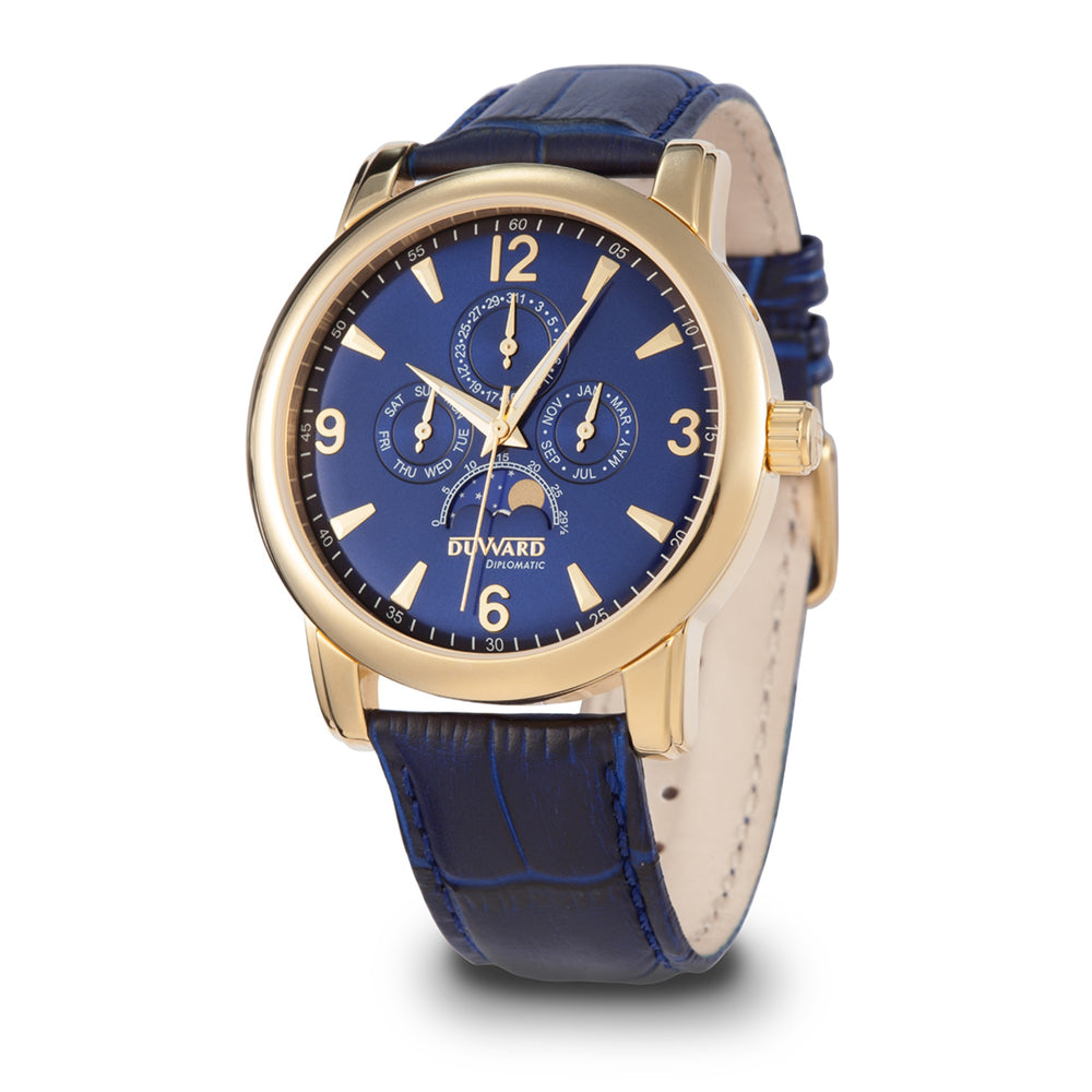 Reloj Duward Multifunción Fase Lunar IP Dorada (D85707.15)