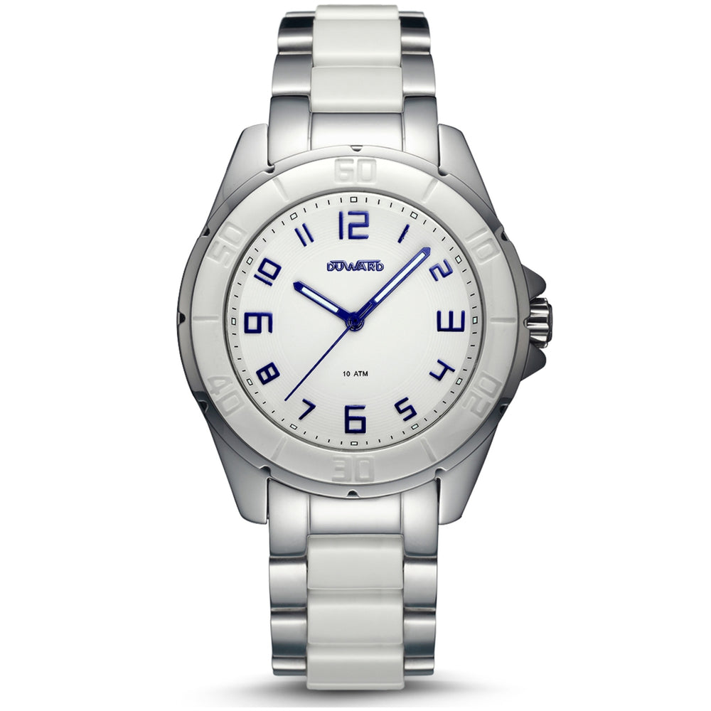 Reloj Duward Elegante Acero y Cerámica (D93023.15)