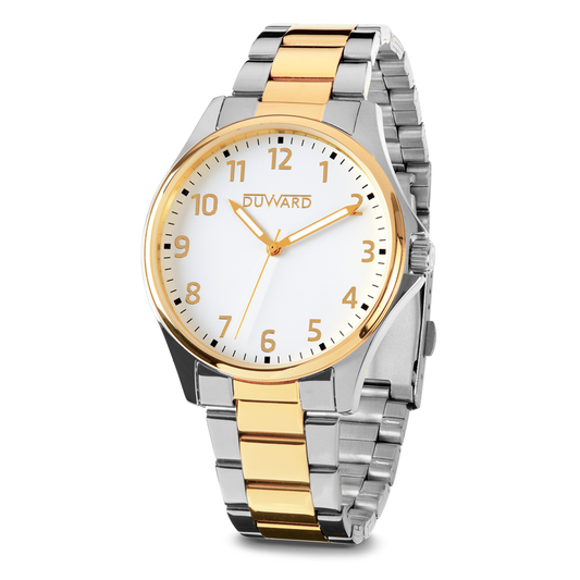 Reloj Duward Elegance Bicolor Dorado Zafiro JO-D95341.31 - Relojería Joyería Orlando