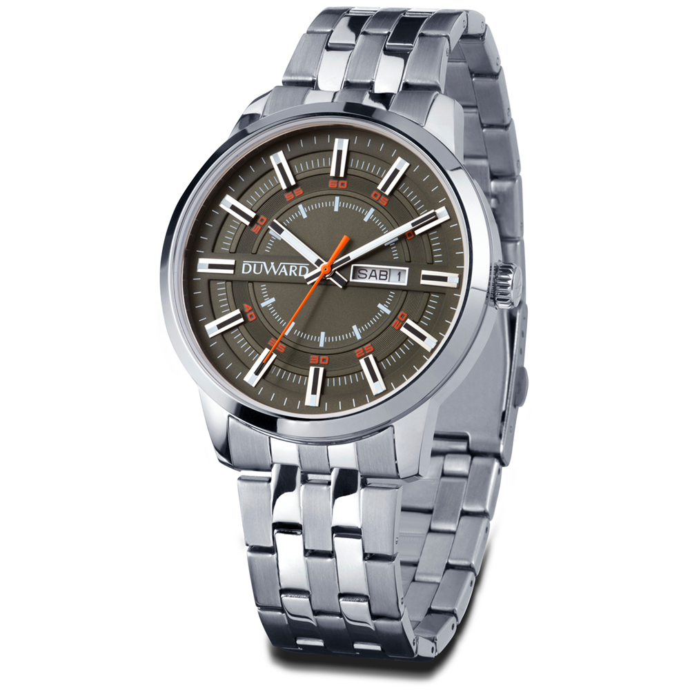 Reloj Duward Sport Acero Doble Calendario JO-D95423.03 - Relojería Joyería Orlando