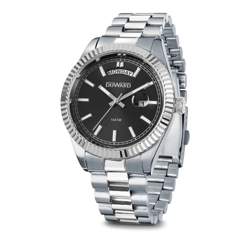 Reloj Duward Sport Esfera Negra Calendario - Relojería Joyería Orlando