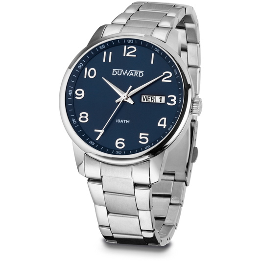 Reloj Duward Elegance Esfera Azul 10 ATM JO-D95430.05 - Relojería Joyería Orlando