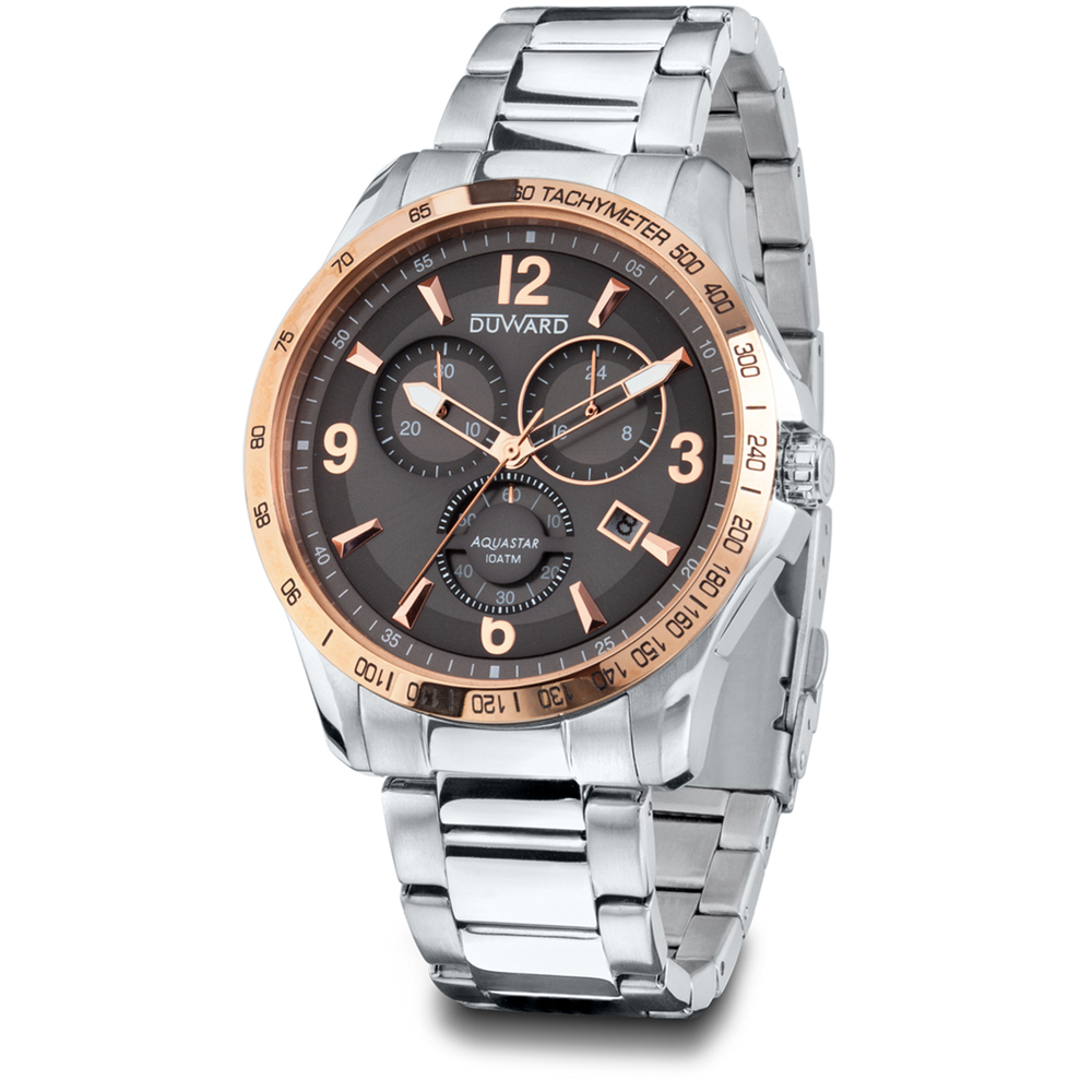 Reloj Duward Aquastar Cronógrafo Esfera Gris (D95530.08)