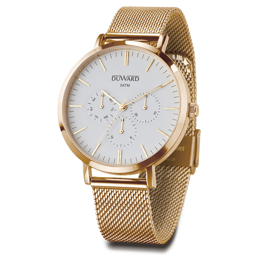 Reloj Duward Elegance Automático Zafiro Amarillo JO-D95709.11 - Relojería Joyería Orlando
