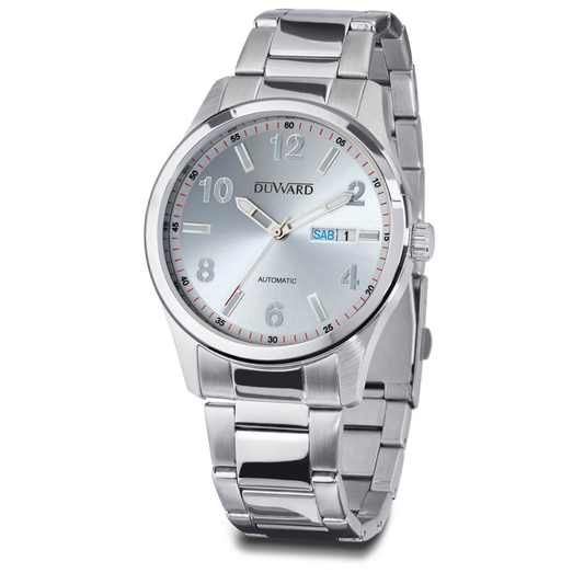 Reloj Duward Elegance Automático Zafiro Blanco JO-D95803.01 - Relojería Joyería Orlando