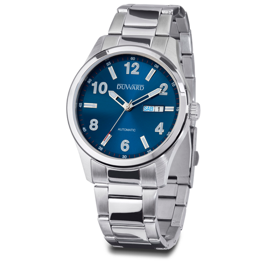 Reloj Duward Elegance Automático Zafiro Azul JO-D95803.05 - Relojería Joyería Orlando