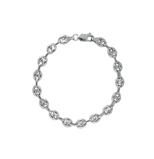 Pulsera Calabrote 7mm Plata 925 Rodiada - Relojería Joyería Orlando