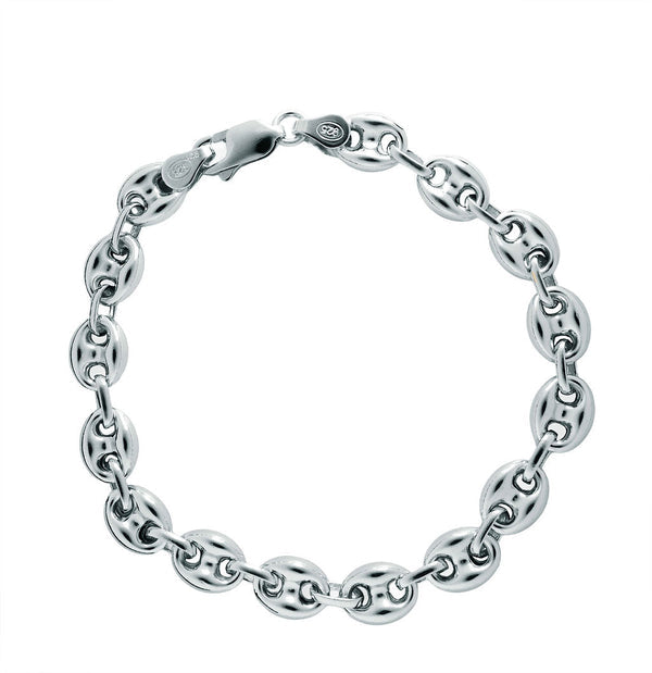 Pulsera Calabrote 9mm Plata 925 Rodiada (20cm) - Relojería Joyería Orlando