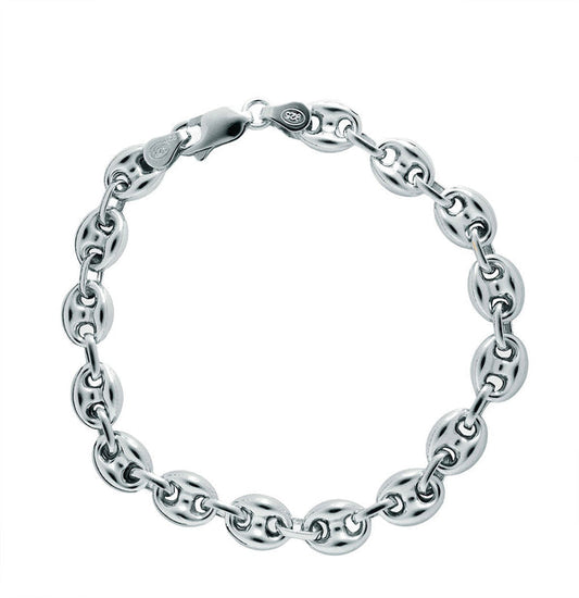 Pulsera Calabrote 9mm Plata 925 Rodiada (20cm) - Relojería Joyería Orlando