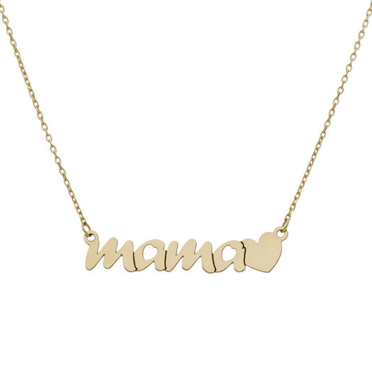GARGANTILLA ORO 18KL MAMA + CORAZON