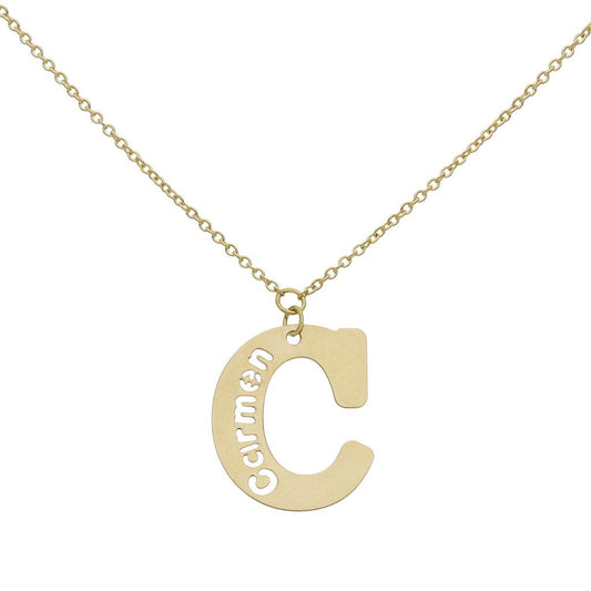 GARGANTILLA ORO 18KL + NOMBRE