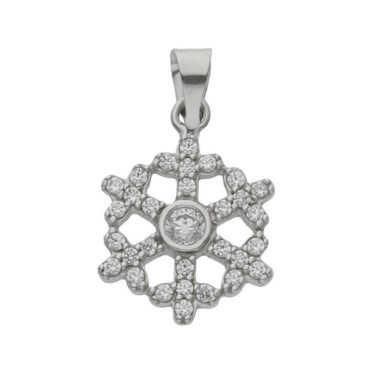 COLGANTE ORO BLANCO 18KL ESTRELLA