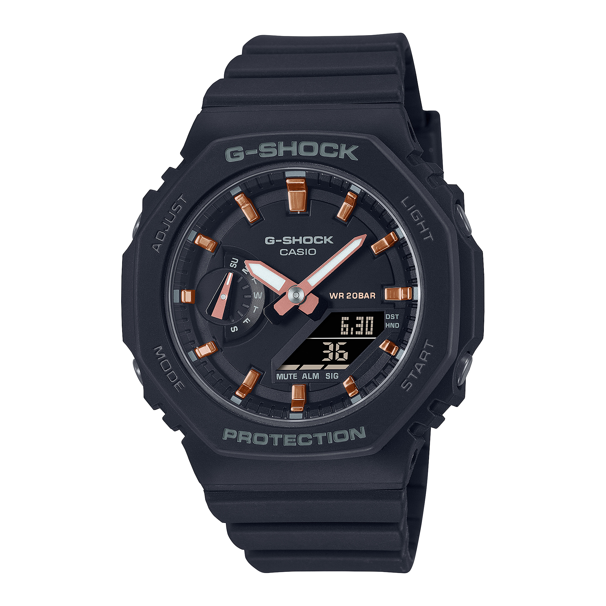 RELOJ NEGRO CLASSIC GMA-S2100-1A
