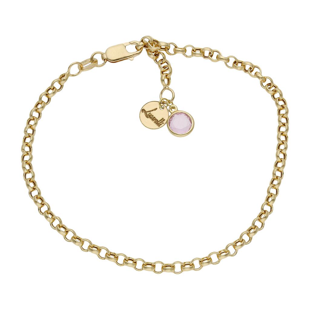 POLSERA LA MEVA HISTÒRIA OR 18KL 3MM - ROSA