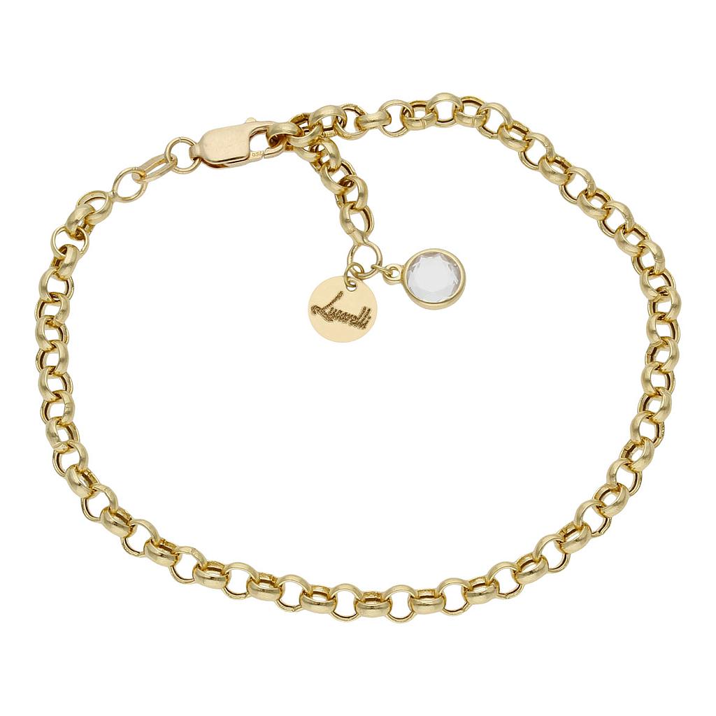 POLSERA LA MEVA HISTÒRIA OR 18KL 4MM - CIRCONITA