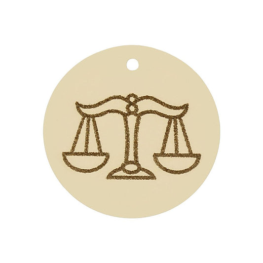 MI HISTORIA - ABALORIO ORO 18KL HOROSCOPO LIBRA