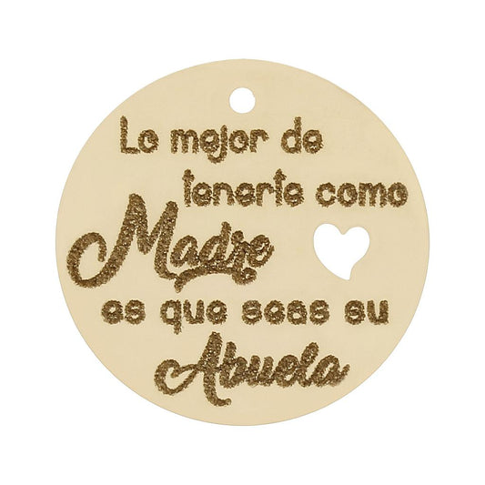 LA MEVA HISTÒRIA - ABALORIO OR 18KL FRASE ÀVIA