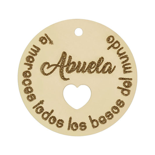 LA MEVA HISTÒRIA - ABALORIO OR 18KL FRASE ÀVIA