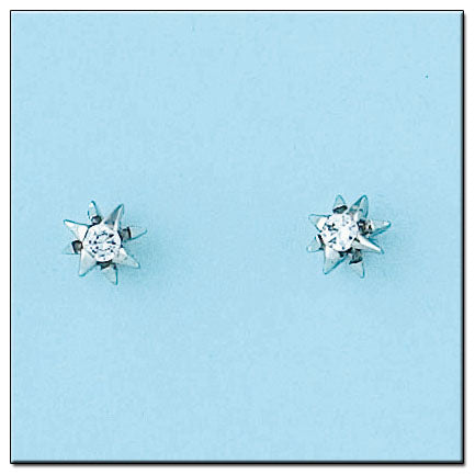 ARRACADES OR BLANC 18KL DIAMANTS