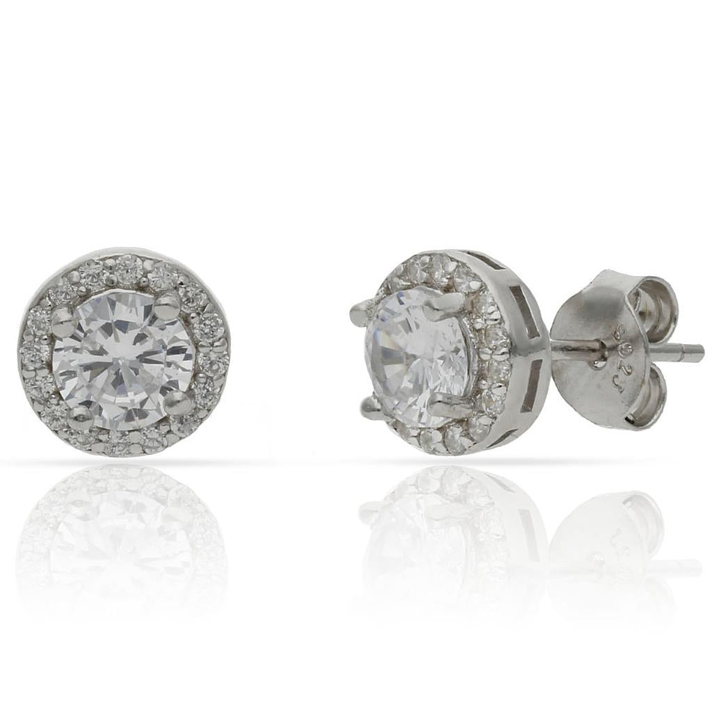 ARRACADES OR BLANC 18KL DIAMANTS