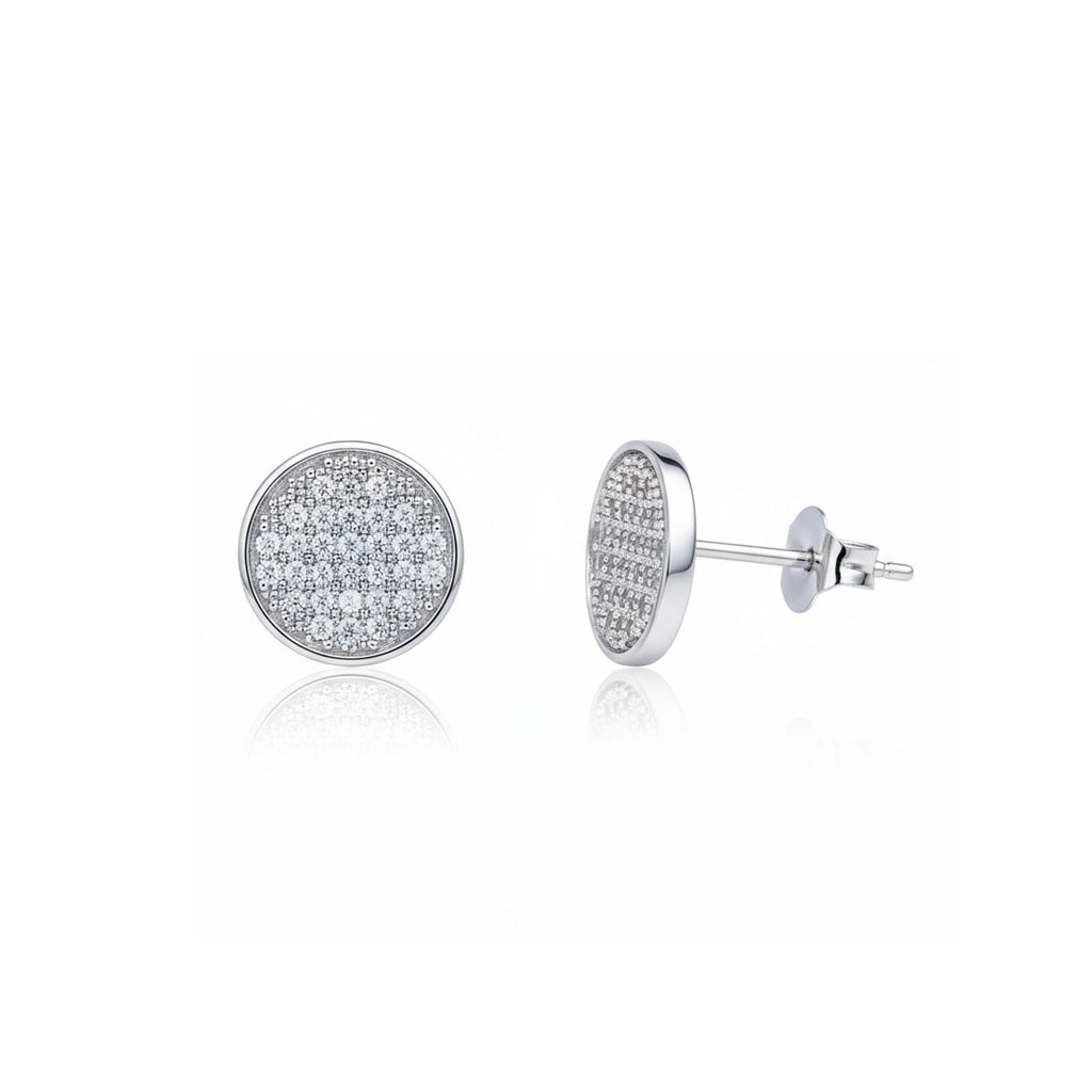 ARRACADES OR BLANC 18KL DIAMANTS
