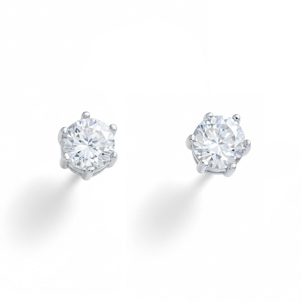 ARRACADES OR BLANC 18KL DIAMANTS