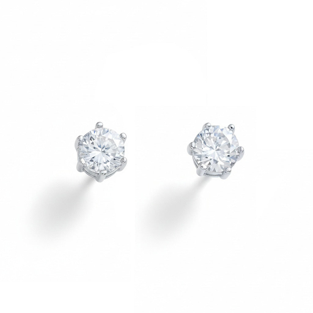 ARRACADES OR BLANC 18KL DIAMANTS