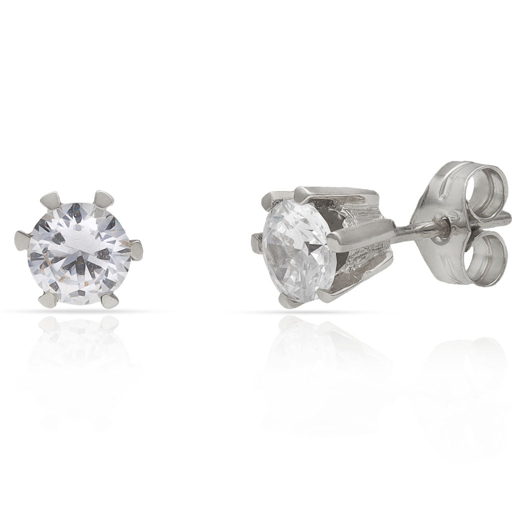 ARRACADES OR BLANC 18KL DIAMANTS