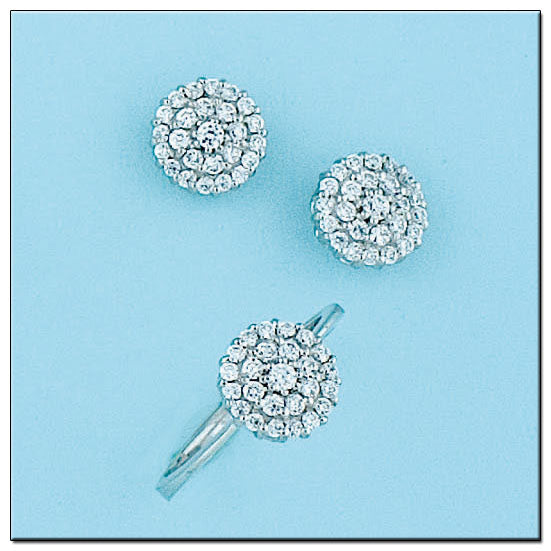 PENDIENTES ORO BLANCO 18KL DIAMANTES