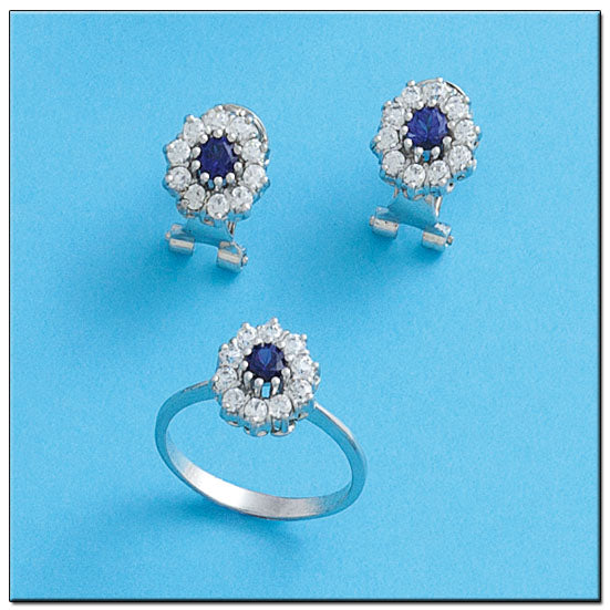 PENDIENTES ORO BLANCO 18KL DIAMANTES