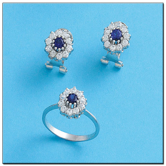 PENDIENTES ORO BLANCO 18KL DIAMANTES
