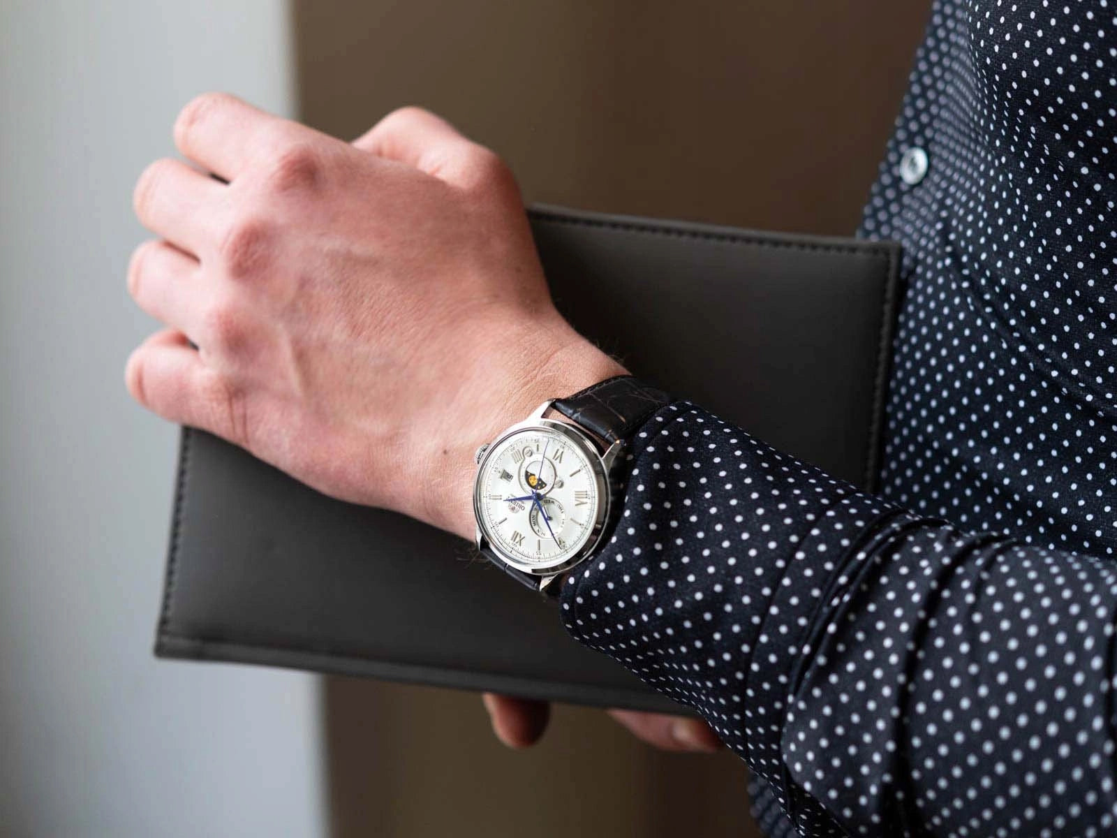 Reloj Orient Hombre Automático Fases Lunares JO-RA-AK0802S30B - Relojería Joyería Orlando