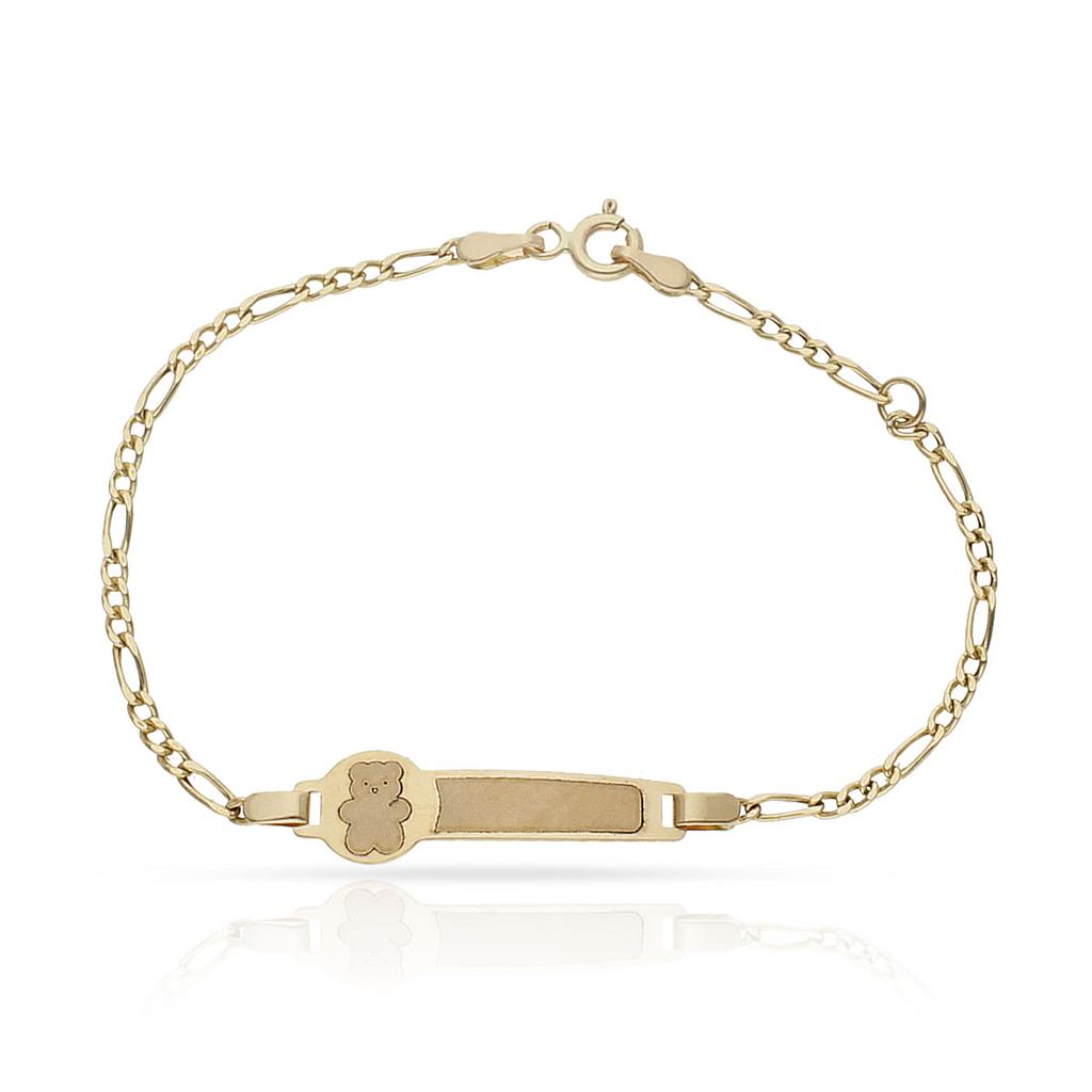 PULSERA ORO 18KL OSO 3x1
