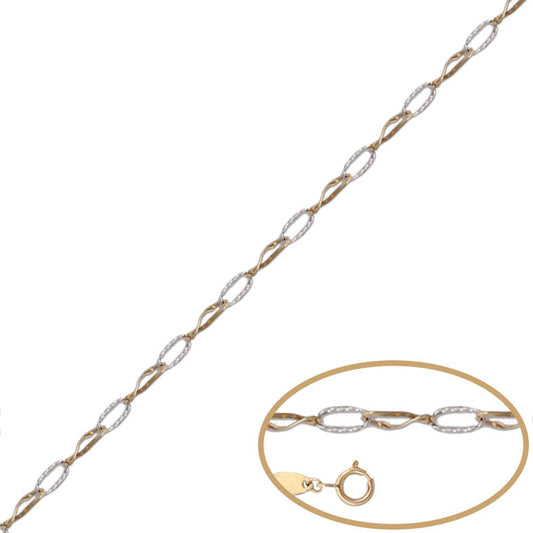 PULSERA ORO 18KL BICOLOR