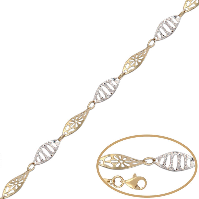PULSERA ORO 18KL BICOLOR