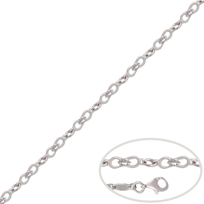 PULSERA ORO BLANCO 18KL INFINITOS